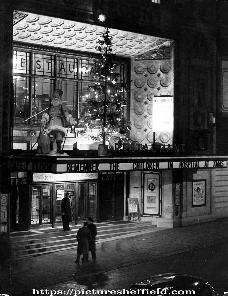 The Regent Cinema, Barker's Pool, later became Gaumont. Designed by W.E. Trent. Opened 26th December, 1927. Became the Gaumont in 1946 and was twinned by Rank in 1969 and tripled in 1979. Closed 7th November 1985