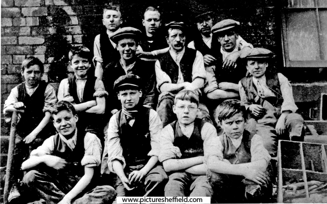 A Group of workers at John Crowley Co. Ltd., Barrow Road, Wincobank