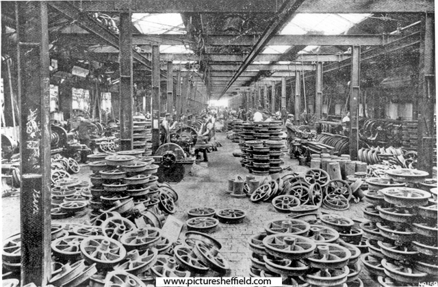 Hadfields Ltd., East Hecla Works, Wheel Machine Shop, No.1 bay