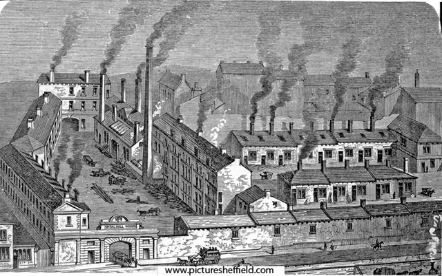 John Sorby and Sons, steel and saw merchants and manufacturers, Spital Hill Works, Spital Hill