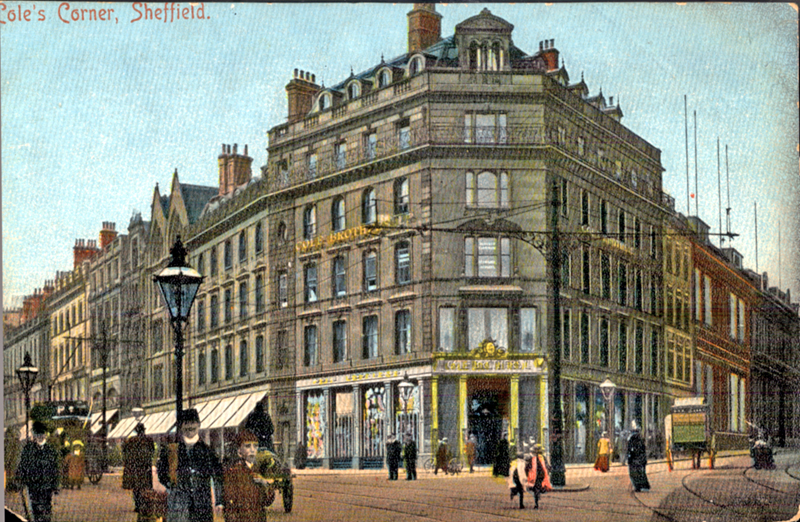 Cole Brothers, department store, Fargate / Church Street from High Street