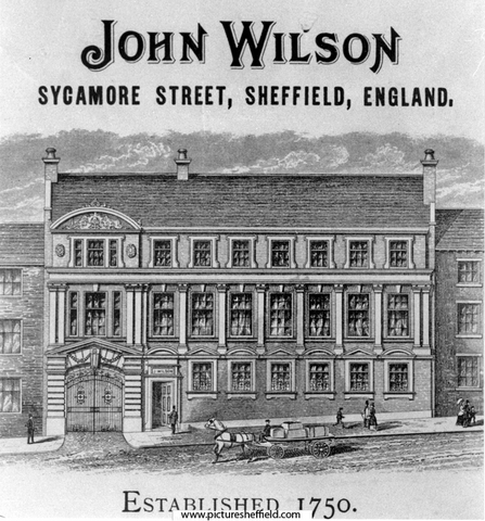John Wilson, cutlery manufacturer and merchant, Sycamore Street, est. 1750