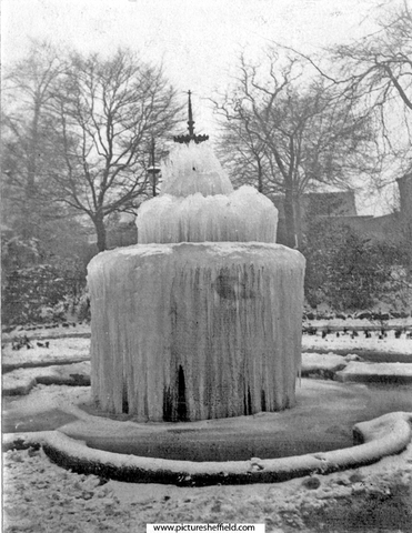 Frozen fountain, Weston Park