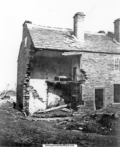 Sheffield Flood - Remains of Henry Whittles' House, Hill Bridge, Hillsborough