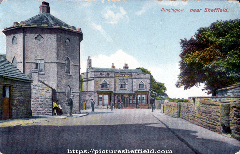 Round House and Norfolk Arms, junction of Ringinglow Road and Sheephill Road