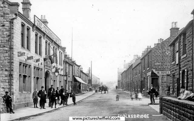 Manchester Road showing (left) No.536 Friendship Hotel and (right) Johnson Street