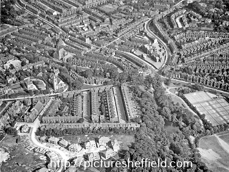 Aerial view - Endcliffe towards Sharrow