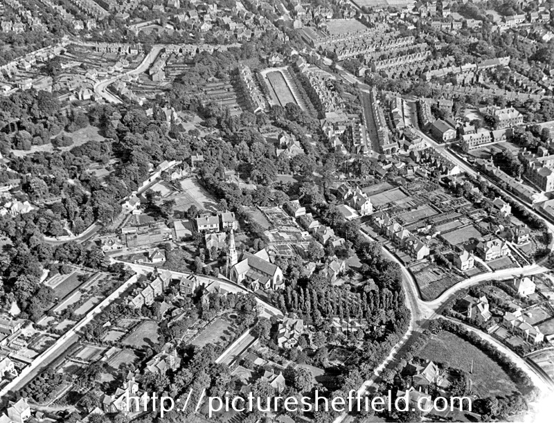 Aerial view - Sharrow and Nether Edge