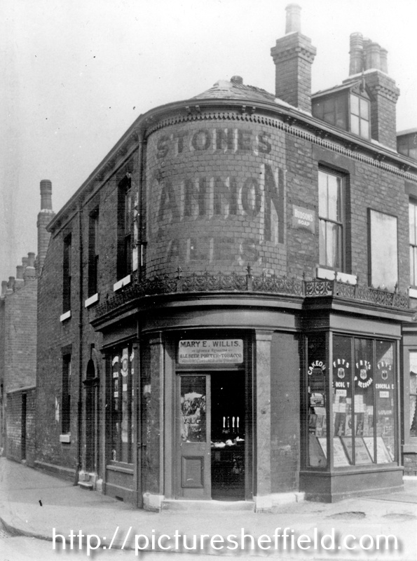 Grocers belonging to Mary E. Willis, No 19, Charlotte Road and corner of Margaret Street