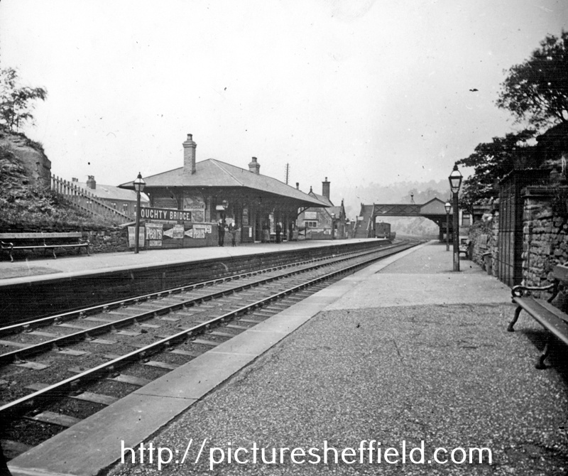 Oughtibridge Railway Station (also known as Oughty Bridge), Great Central Railway, then called Oughty Bridge Station