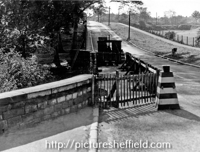 Building works at Bagley Dyke Culvert, Longley Lane, Longley Estate, with Longley Park on the right