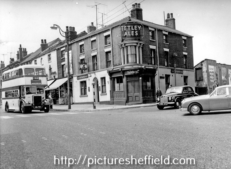 Ecclesall Road and junction of Hanover Street, No 108, Ecclesall Road, The New Inn