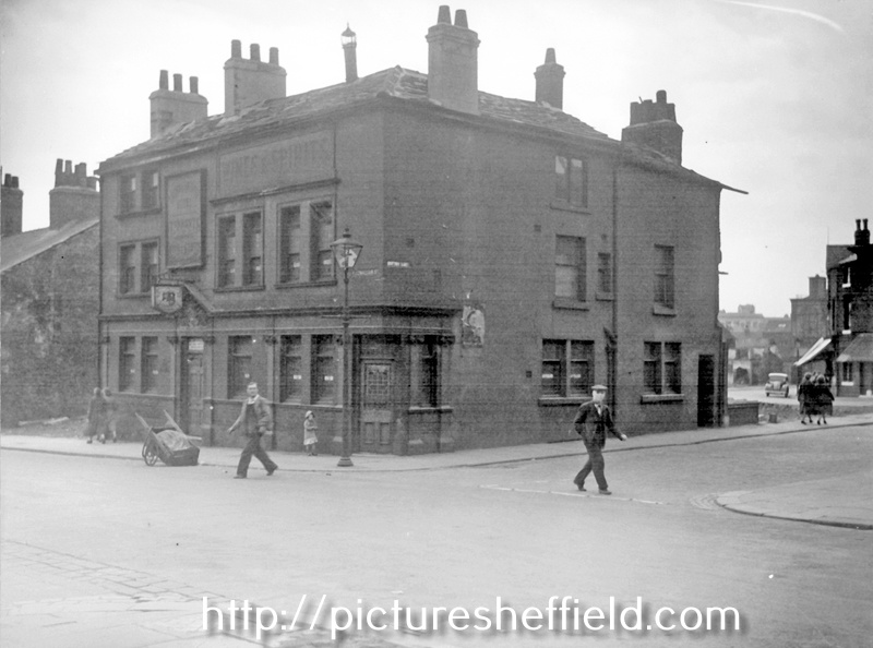 Crown and Anchor Hotel, No 218, Fitzwilliam Street, at junction of Button Lane
