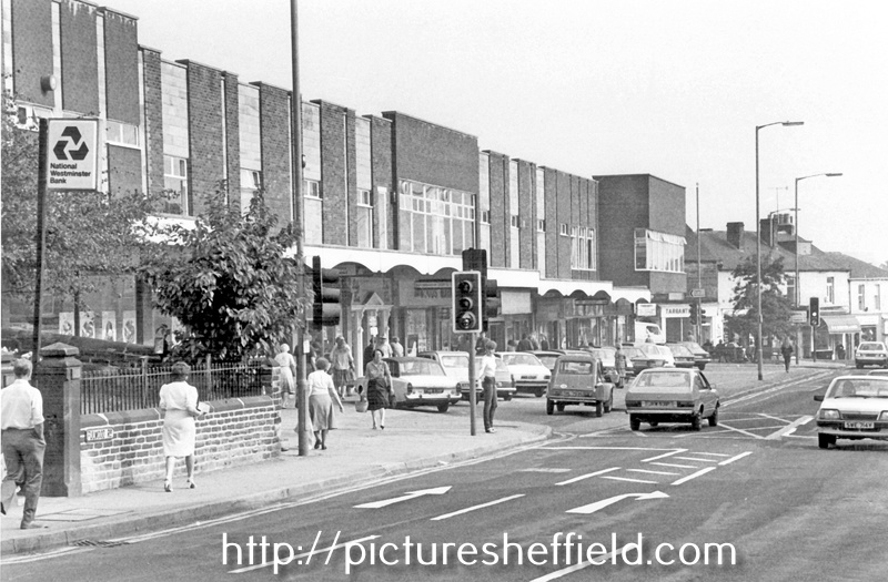 Fulwood Road, showing Broomhill Shopping Centre