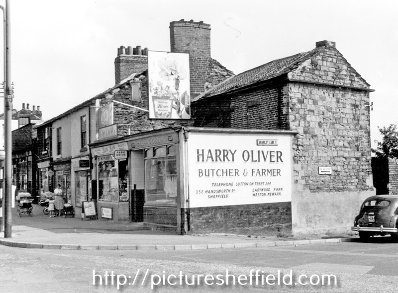 Handsworth Road at Bramley Lane, Nos 358-364A, No 358, Harry Oliver, Butchers