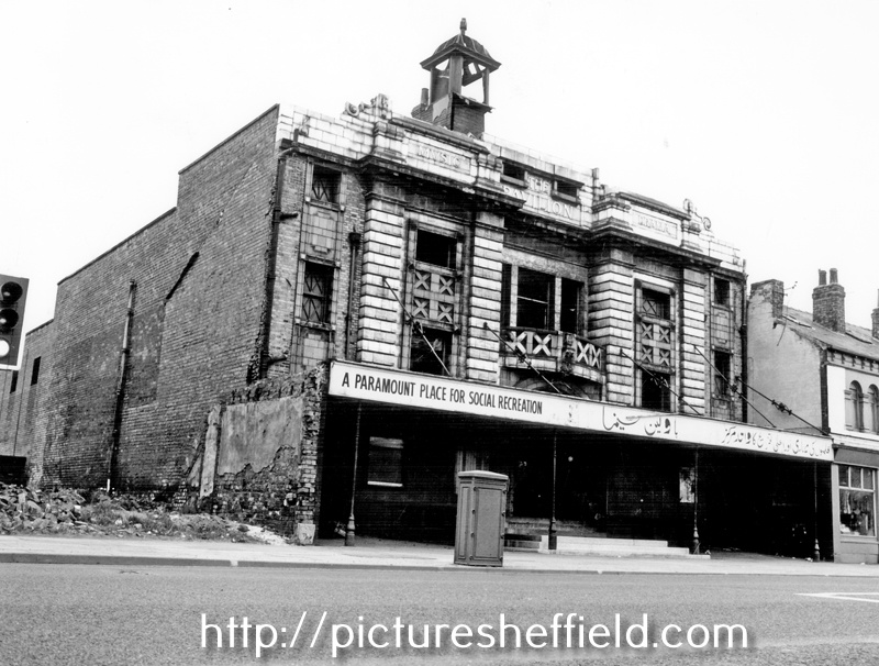 The Attercliffe Pavilion Cinema, Attercliffe Common looking towards No. 112