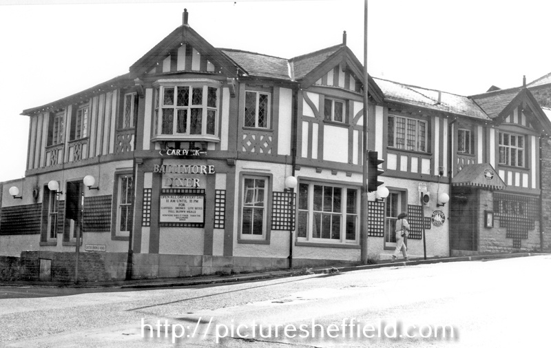 Baltimore Diner, originally Prince of Wales public house, No. 95 Ecclesall Road South at junction of Carter Knowle Road. Also known as Woodstock Diner, Woodstock and Macaw.