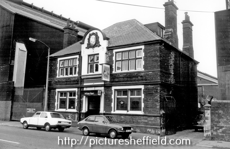 White Hart Inn, No. 119 Worksop Road, Attercliffe with Brown Bayleys in the background