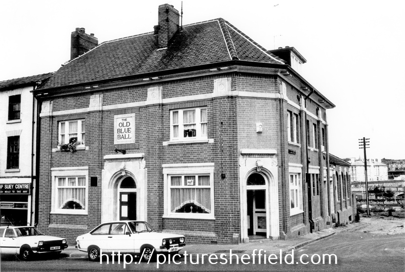The Old Blue Ball public house, No. 67 Broad Street, Park, junction of Broad Street Lane
