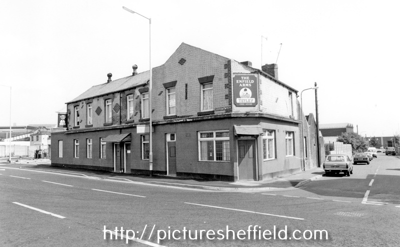 Enfield Arms public house, No. 95 Broughton Lane, Attercliffe at the junction with Surbiton Street
