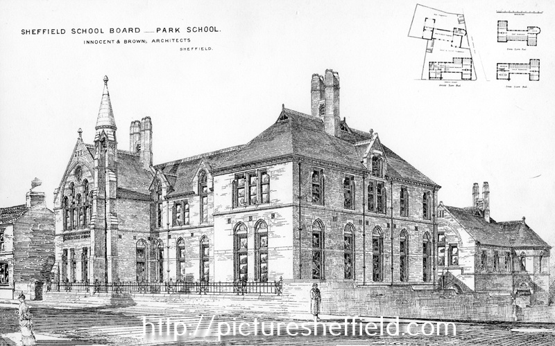 Park School, Norwich Street at junction of Duke Street Lane, opened 1875