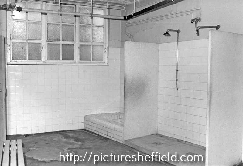 Ladies toilets and showers, Attercliffe Road Swimming Baths used to be the old school rooms