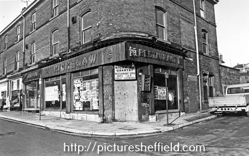 Nos. 150 - 152, Rickshaw Restaurant, Devonshire Street and the junction with Eldon Street