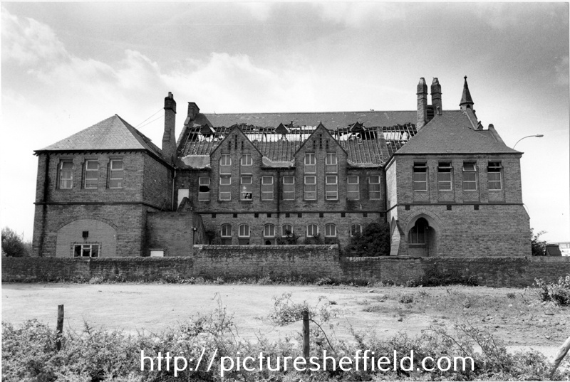 Derelict Rear of Carbrook Infant School, Attercliffe Common, originally Carbrook Board School