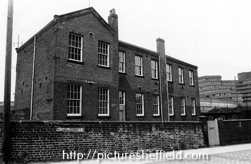 St. Silas Church of England School, Hodgson Street from Young Street with Manpower Service Commission Building 