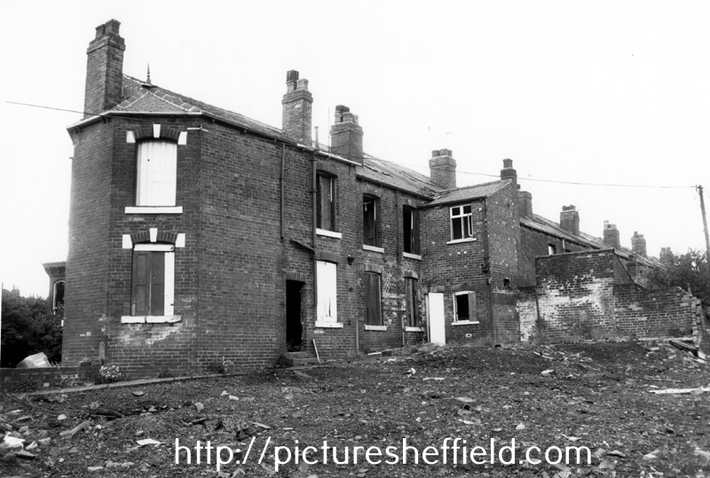 Rear of No. 117, Chippingham Street (extreme left) and Nos. 47; 45 etc., Francis Street, Attercliffe from Chippingham Street