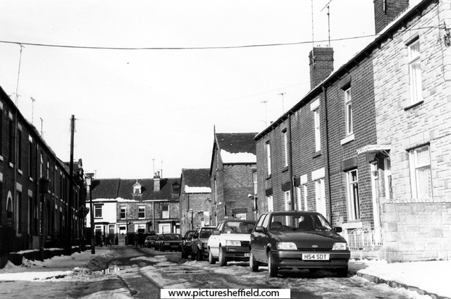 Nos. 2; 4; 6 and 8 left, Hillsborough Place looking towards Taplin Road
