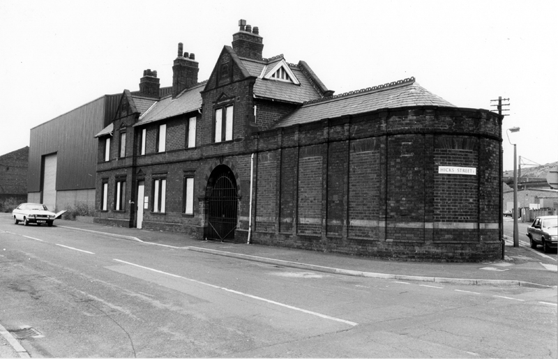 No. 50, formerly Neepsend Police Station, Burton Road at the junction with Hicks Street