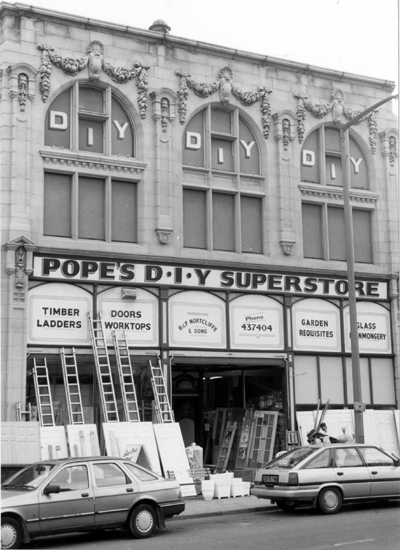 Popes DIY Superstore (proprietors B. and E. Nortcliffe and Sons), Nos. 18-20 Page Hall Road, formerly Brightside and Carbrook Co-op
