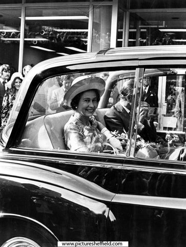 Queen Elizabeth II and HRH Duke of Edinburgh during their royal visit 