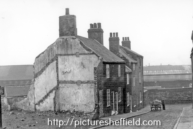 Nos. 8 - 2 (left to right), Oborne Street, looking towards Bridgehouses Goods Station, Burngreave Redevelopment Area