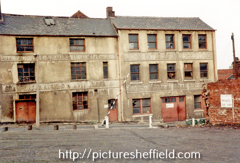 Former premises of John Watts Ltd., Lambert Works, cutlery manufacturers, Lambert Street, established 1765
