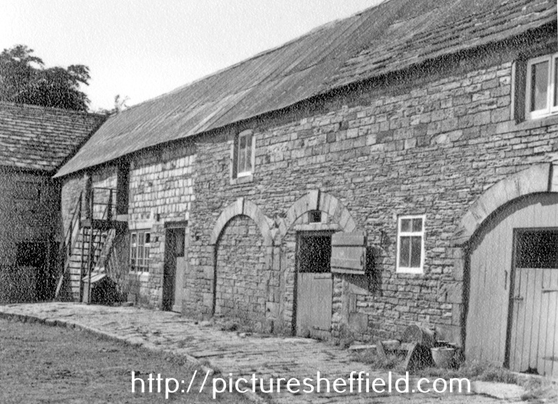 Stables and barn at Jordanthorpe Hall, off Cinderhill Lane