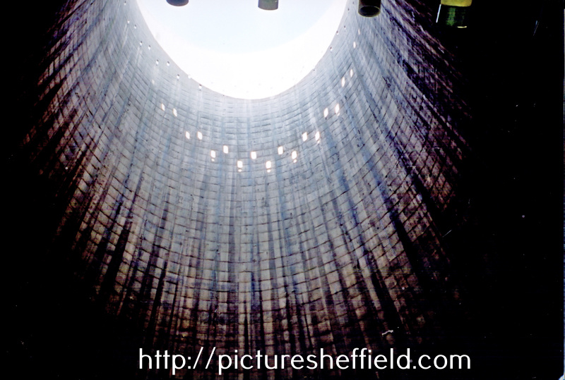 Interior of one of the Cooling Towers, at the former Blackburn Meadows Power Station