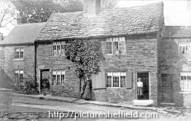 Nos. 128 - 132 Common Side, Upperthorpe, built 1758, referred to as 'the oldest houses in Sheffield'