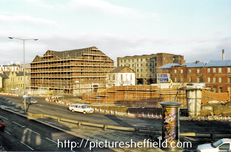 Building works at the Canal Basin showing (foreground) Exchange Place