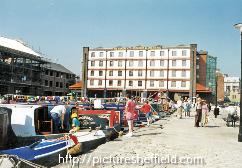 The Reopening of the Canal Basin renamed Victoria Quays with The Straddle in the background