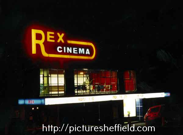 Rex Cinema, Mansfield Road at the junction with Hollybank Road, Intake