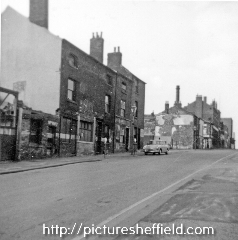 Nos. 158 (part demolished); 160-164, Alfred H. Ralston Ltd., file manufacturers, Rockingham Street looking towards Devonshire Lane