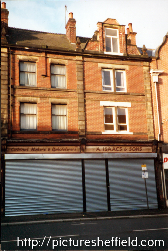 A. Issacs and Sons Ltd., cabinet makers and upholsterers, Nos. 151/3, Gibraltar Street established 1870