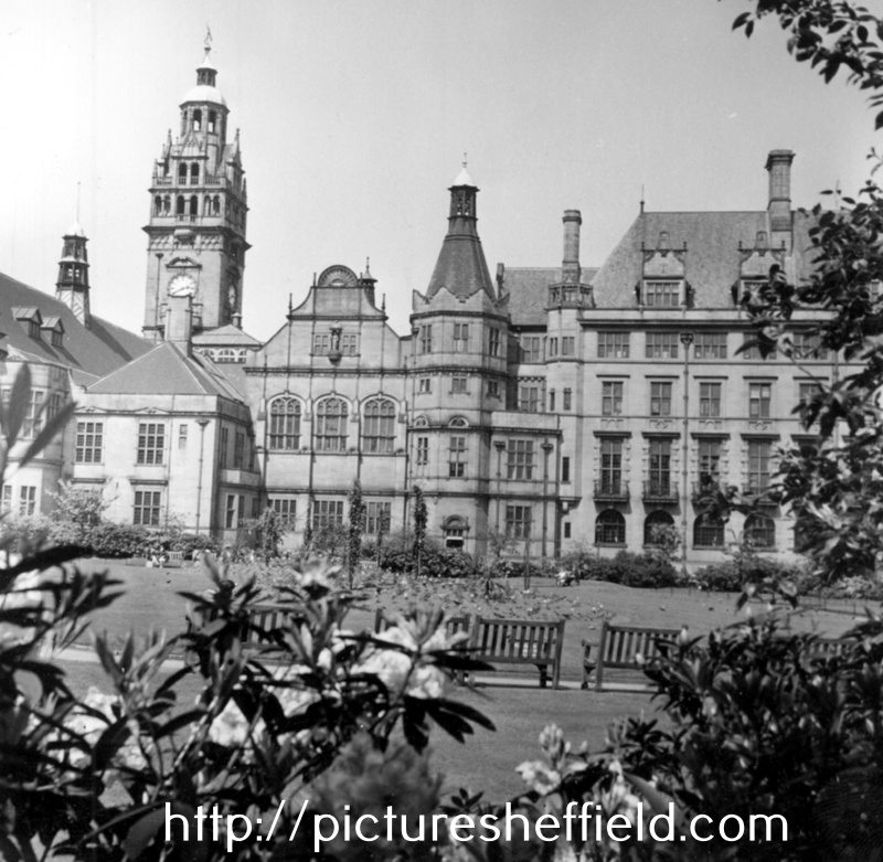 Town Hall and Peace Gardens from St. Paul's Parade