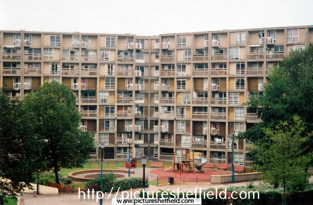 Park Hill Flats and childrens playground