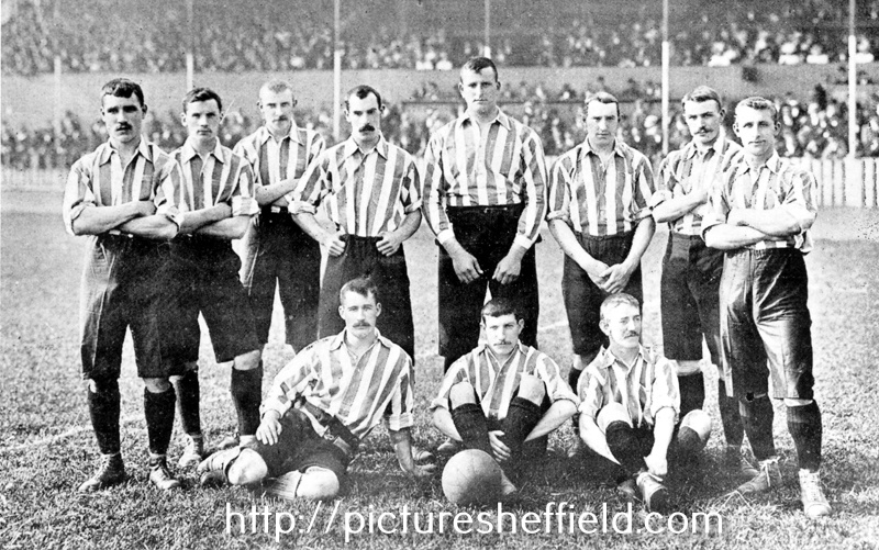 Sheffield United F.C. 1902 with goalkeeper, (Fatty) Foulke back row, 5th from left
