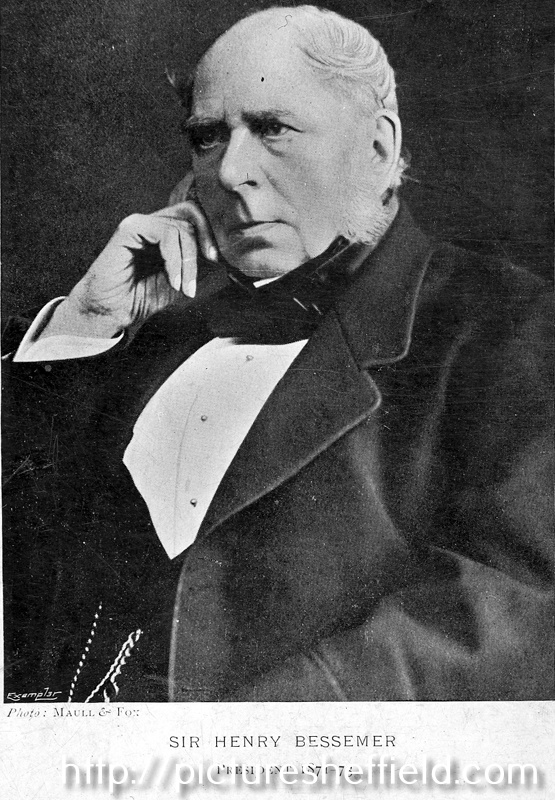 Sir Henry Bessemer (1813 - 1898), inventor of the Bessemer Steel Process