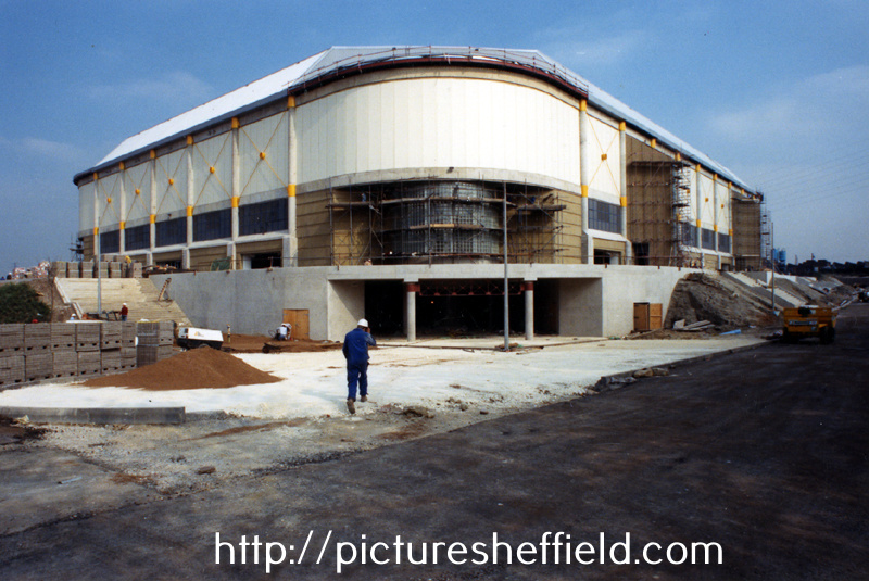 Sheffield Arena, Broughton Lane under construction for the World Student Games