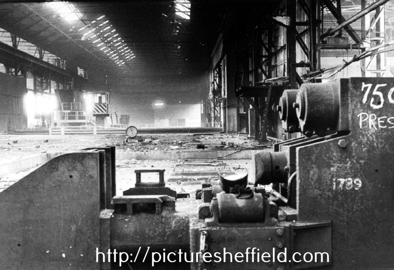 Demolition of Steelworks probably Hadfields Co. Ltd., East Hecla Works
